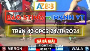 Trận 43 Giải CPC2 24/11/2024 - Bảo Sting Thất Thủ Trước Mạnh Vũng Tàu