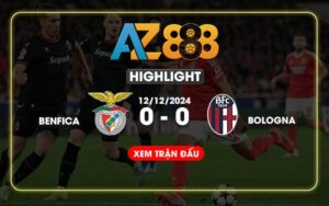 Highlight Benfica Vs Bologna Ngày 12/12/2024