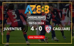 Highlight Juventus Vs Cagliari Ngày 18/12/2024