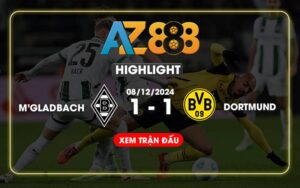 Highlight Moenchengladbach Vs Dortmund Ngày 08/12/2024